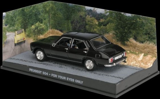 PEUGEOT 504 - For Your Eyes Only - 1/43 scale model James Bond Collection