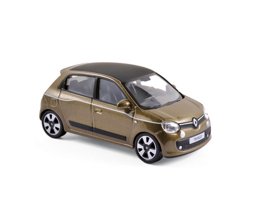 2014 RENAULT TWINGO in Cappuccino Brown - 1/43 scale model NOREV