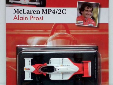1986 McLAREN MP4/2C Alain Prost - Formula 1 - 1/43 scale partwork model