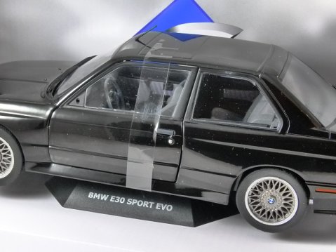 1990 BMW E30 M3 SPORT EVO in Black 1/18 scale model by SOLIDO