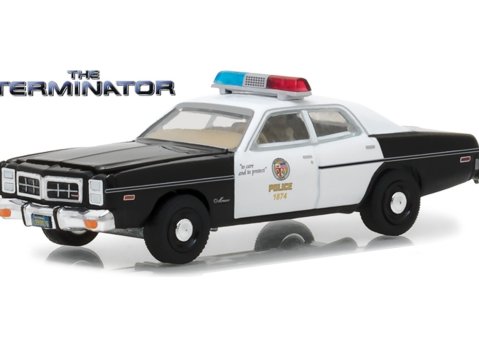 1977 DODGE MONACO POLICE - The Terminator 1/64 scale model GREENLIGHT