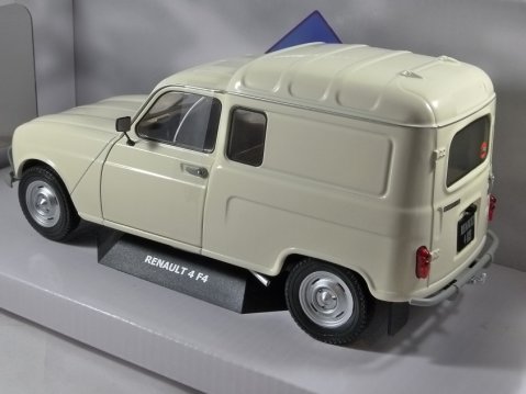 1985 RENAULT 4 F4 Van in Cream / White 1/18 scale model by Solido