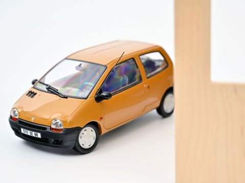 1993 RENAULT TWINGO Mk1 in Indian Yellow 1/18 scale model by Norev