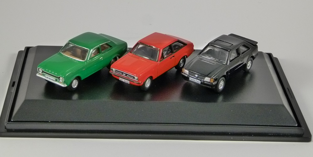 Oxford 76set70 Set of 3 Ford ESCORT Mk1 Mk2 Xr3i Model Cars Black Green Red 1 76 for sale online