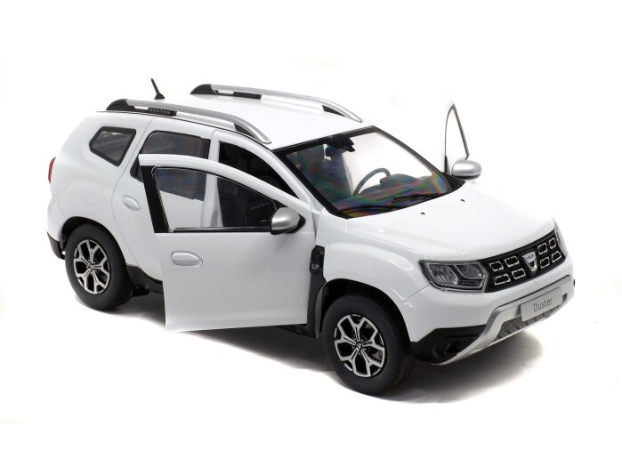 2018 DACIA DUSTER Mk2 in White 1/18 scale model by Solido