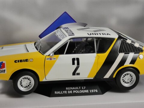 1976 RENAULT 17 Rallye De Pologne 1/18 scale model by SOLIDO