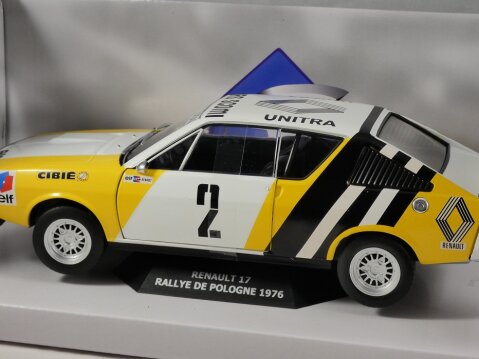 1976 RENAULT 17 Rallye De Pologne 1/18 scale model by SOLIDO