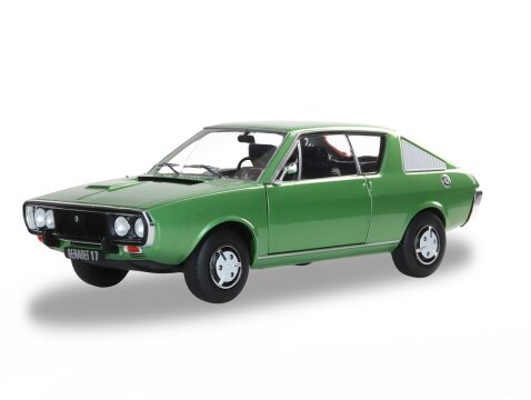1976 RENAULT 17 TL Mk1 in Green 1/18 scale model by SOLIDO