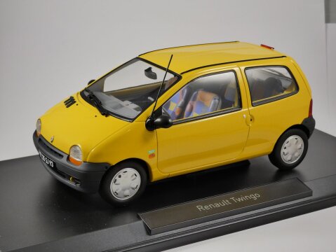 1996 RENAULT TWINGO Benetton in Yellow - 1/18 scale model by Norev