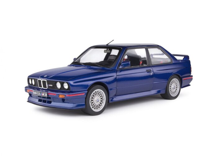 1990 BMW E30 M3 in Mauritius Blue 1/18 scale model by SOLIDO
