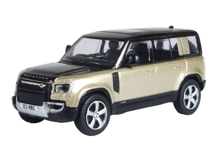 LAND ROVER NEW DEFENDER 110X in Sand 1/76 scale diecast model by Oxford Diecast