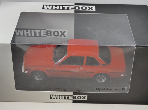 OPEL ASCONA B in Red 1/24 scale diecast model by Whitebox