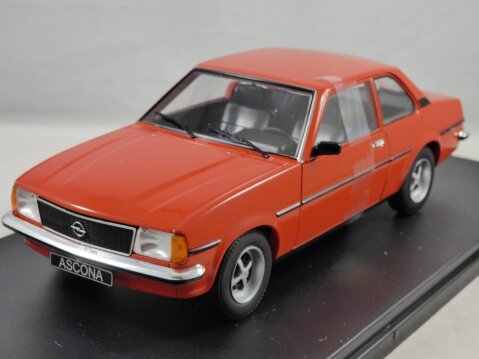 OPEL ASCONA B in Red 1/24 scale diecast model by Whitebox