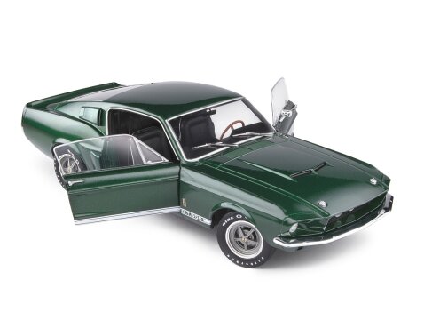 1967 SHELBY FORD MUSTANG GT500 in Dark Highland Green 1/18 scale model by SOLIDO