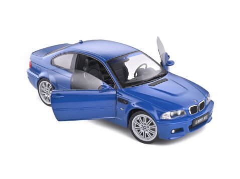 2000 BMW M3 E46 in Laguna Blue 1/18 scale model by Solido