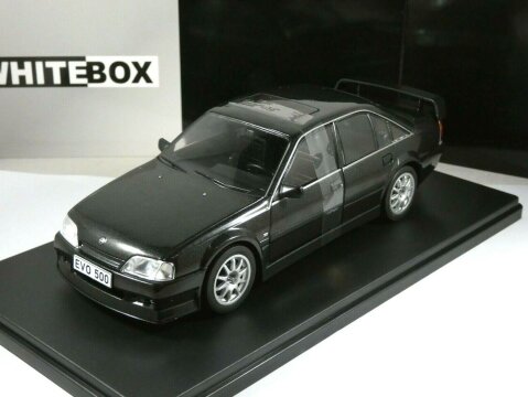 1991 OPEL OMEGA EVOLUTION 500 in Black 1/24 scale model by Whitebox